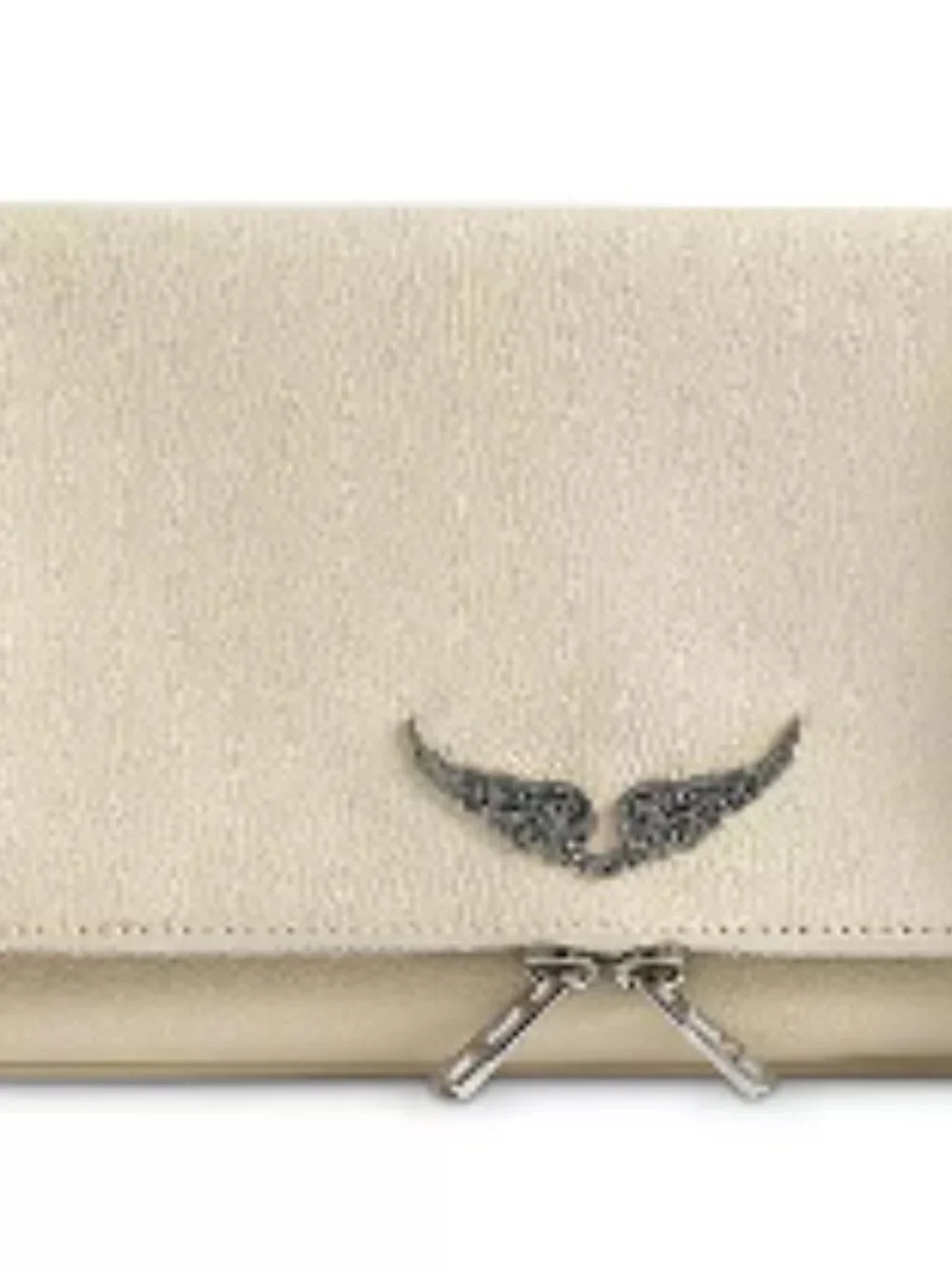 Zadig & Voltaire Rock Leather Shoulder Bag - Color Flash(Cream/Ivory) - Picture 2 of 16